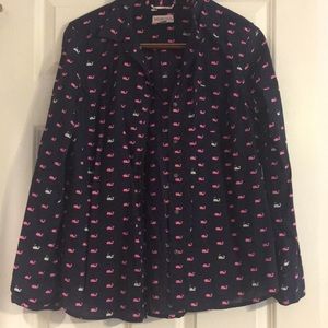 Target Merona Whale Button down